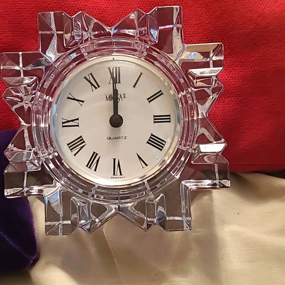 Mikasa Crystal Clock Vintage